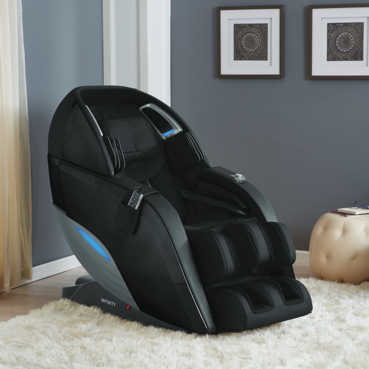 Infinity Dynasty 4D Massage Chair in Black Home Bars USA